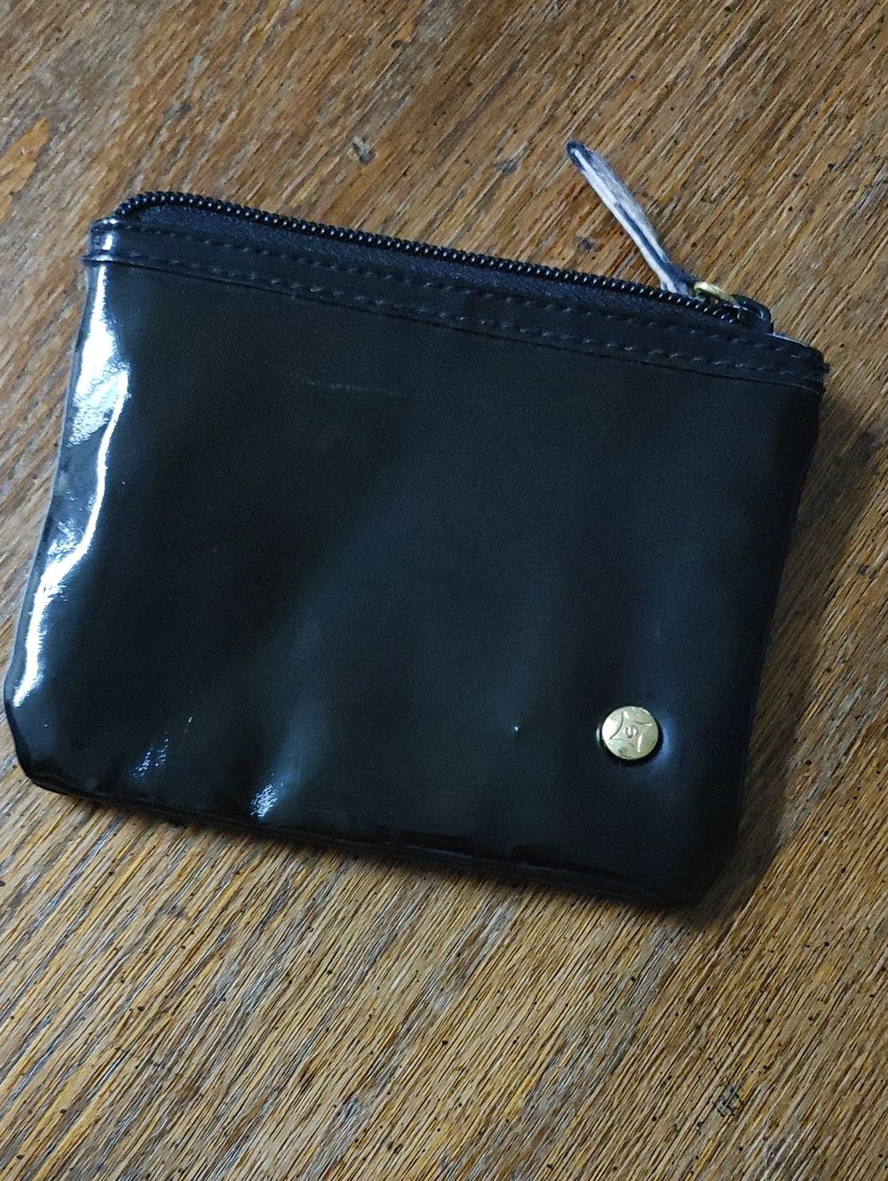 Stephanie Johnson Black Patent Leather Change Purse